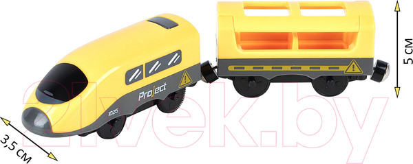 Изображение товара Поезд игрушечный Givito Мой город / G212-031 (желтый)