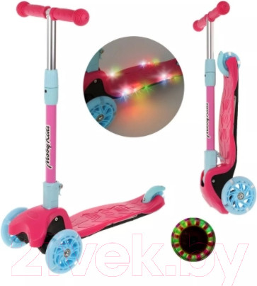 Изображение товара Самокат детский Moby Kids Disco / 641464 (розовый)