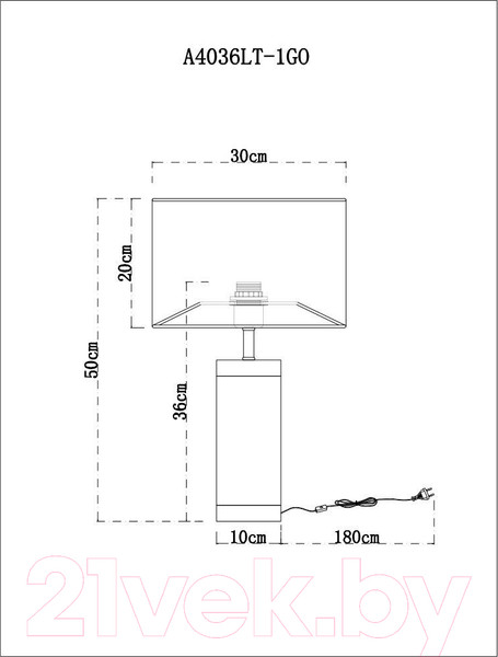 Изображение товара Прикроватная лампа Arte Lamp Maia A4036LT-1GO