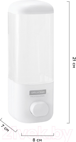 Изображение товара Дозатор OfficeClean Professional наливной механический (0.5л, пластик, белый)
