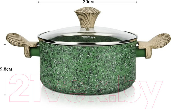 Изображение товара Кастрюля Fissman Malachite 4318
