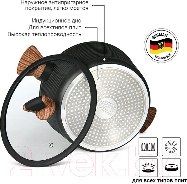 Изображение товара Кастрюля Fissman Diamond 14304