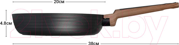 Изображение товара Сковорода Fissman Diamond 4301