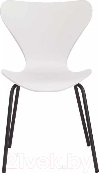 Изображение товара Стул Tetchair Jacobsen пластик/металл (белый 018/черный)