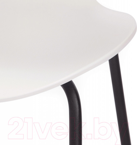 Изображение товара Стул Tetchair Jacobsen пластик/металл (белый 018/черный)