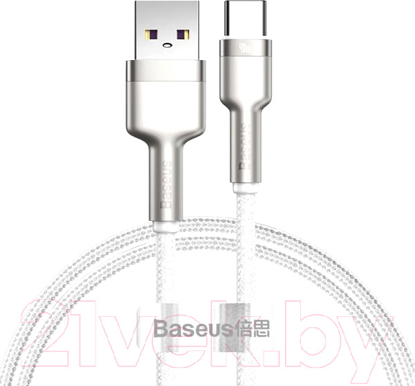 Изображение товара Кабель Baseus Cafule Series USB to Type-C / CAKF000102 (1м, белый)