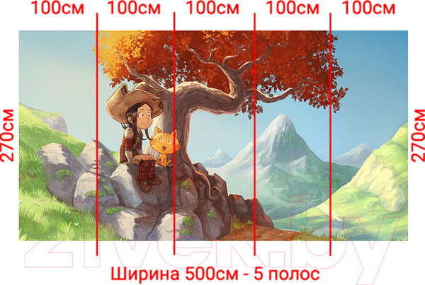 Изображение товара Фотообои листовые Arthata Fotooboi-Anime-115 (500x270)