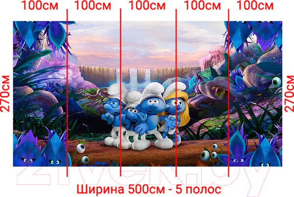 Изображение товара Фотообои листовые Arthata Fotooboi-2-Multiki-164 (500x270)