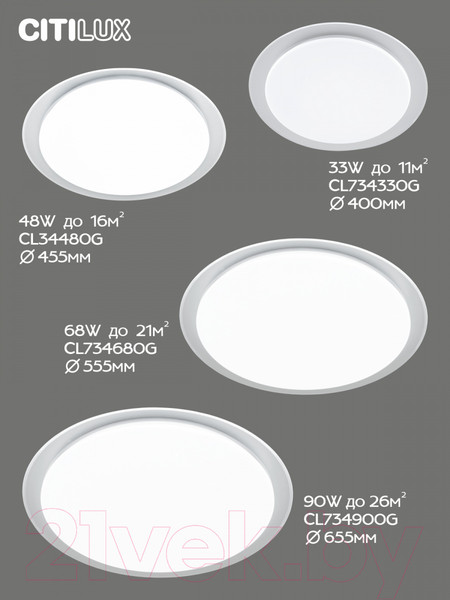 Изображение товара Потолочный светильник Citilux Спутник CL734680G