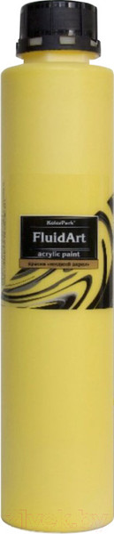 Изображение товара Акриловая краска KolerPark Fluid Art Жидкий акрил (800мл, желтый)