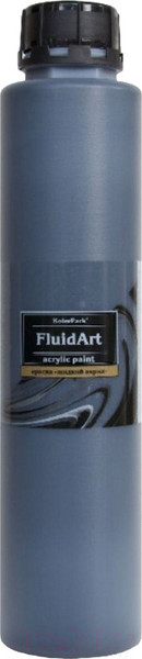 Изображение товара Акриловая краска KolerPark Fluid Art Жидкий акрил (800мл, черный)