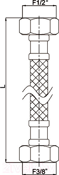 Изображение товара Гибкая подводка Rubineta 610101