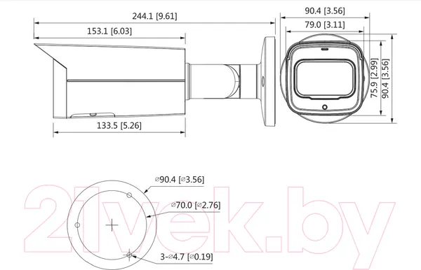 Изображение товара IP-камера Dahua DH-IPC-HFW2231TP-AS-0600B