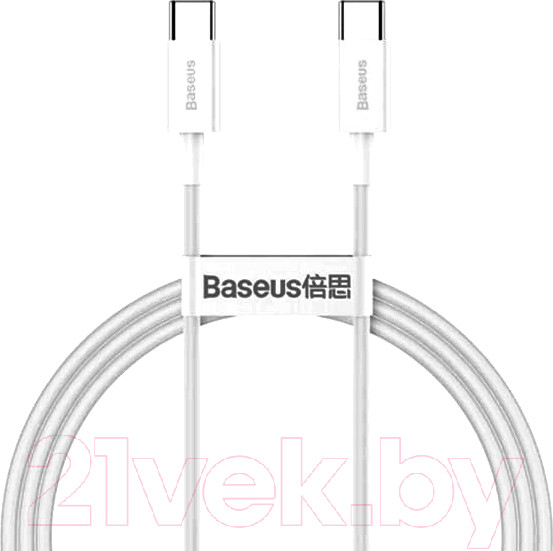 Изображение товара Кабель Baseus Superior Series Type-C to Type-C / CATYS-B02 (1м, белый)