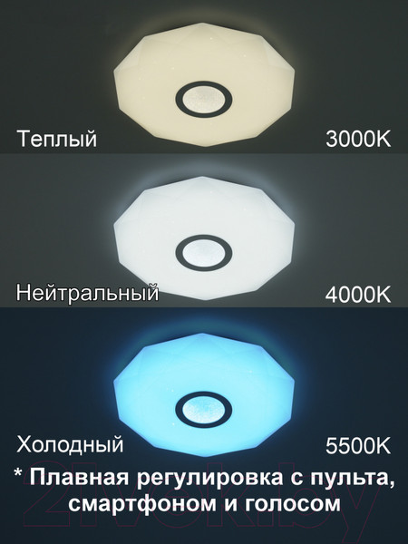 Изображение товара Потолочный светильник Citilux Диамант Смарт CL713A30G