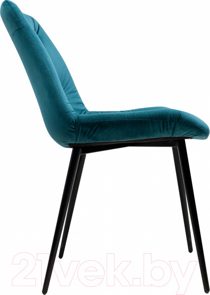 Изображение товара Стул Алвест AV 435 (темно-бирюзовый бархат H-56/черный)