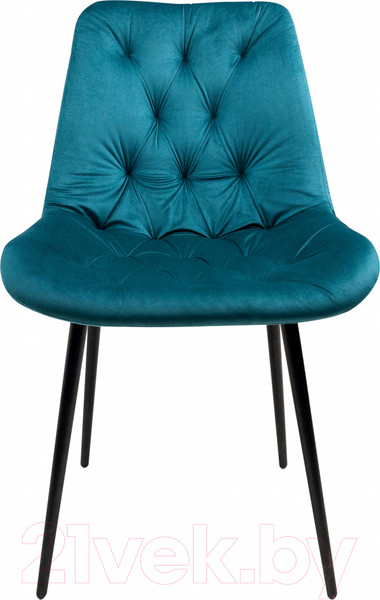Изображение товара Стул Алвест AV 435 (темно-бирюзовый бархат H-56/черный)