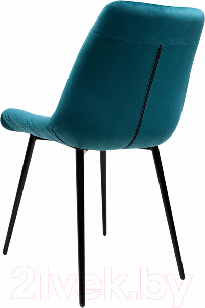 Изображение товара Стул Алвест AV 435 (темно-бирюзовый бархат H-56/черный)