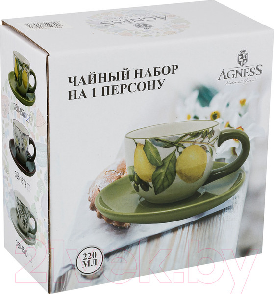 Изображение товара Чашка с блюдцем Agness 358-1578