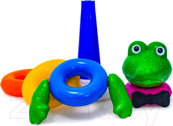 Изображение товара Развивающая игрушка Пластмастер Пирамида Крокодил / 13210