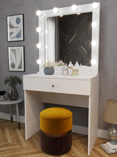 Изображение товара Туалетный столик с зеркалом Мир Мебели SV-11 с подсветкой