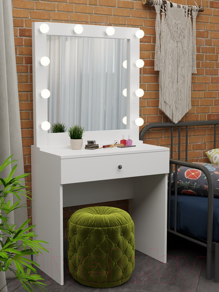 Изображение товара Туалетный столик с зеркалом Мир Мебели SV-11 с подсветкой