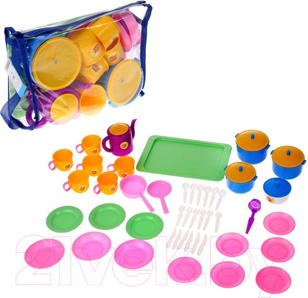 Изображение товара Набор игрушечной посуды Пластмастер Позови гостей / 21057
