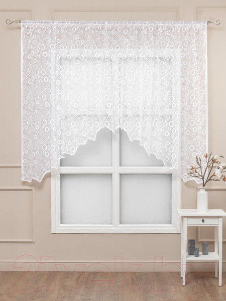 Изображение товара Гардина Amore Mio RR Арка M 3034 300x170 / 19741 (белый)