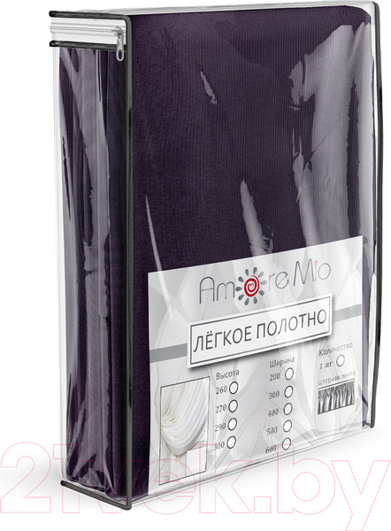 Изображение товара Гардина Amore Mio RR 31483-46097 300x290 / 13936 (сиреневый)