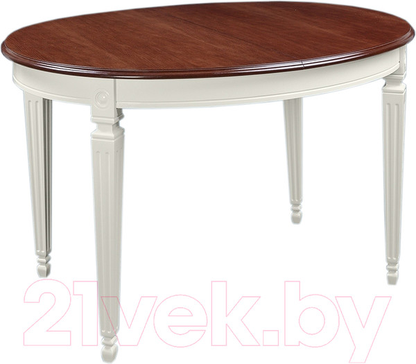 Изображение товара Обеденный стол ТехКомПро Азалия 1250 / 121268 (бук/тон орех/тон подстолья 1/ножка 14)