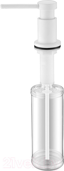 Изображение товара Дозатор встраиваемый в мойку Paulmark Brevit D005-431 (белый матовый)