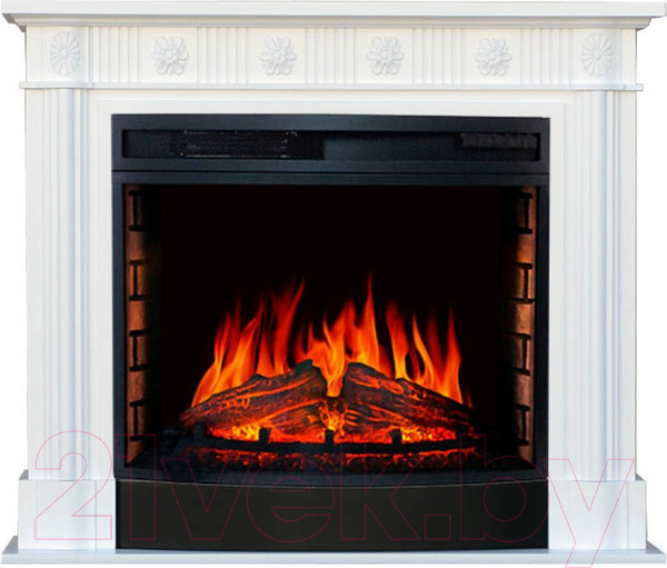 Изображение товара Портал для камина Смолком Sonata D28 (бьянко белый/бьянко белый)