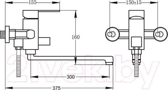 Изображение товара Смеситель Potato №22 P2104