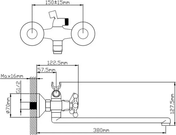 Изображение товара Смеситель Potato №10 P2265-35