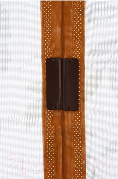 Изображение товара Москитная сетка на дверь Рыжий кот Капутомоскито Цветочный узор / 103711