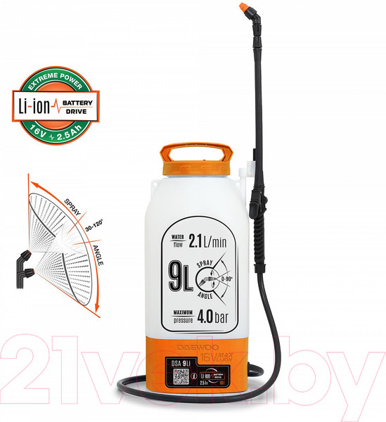 Изображение товара Опрыскиватель аккумуляторный Daewoo Power DSA 9Li
