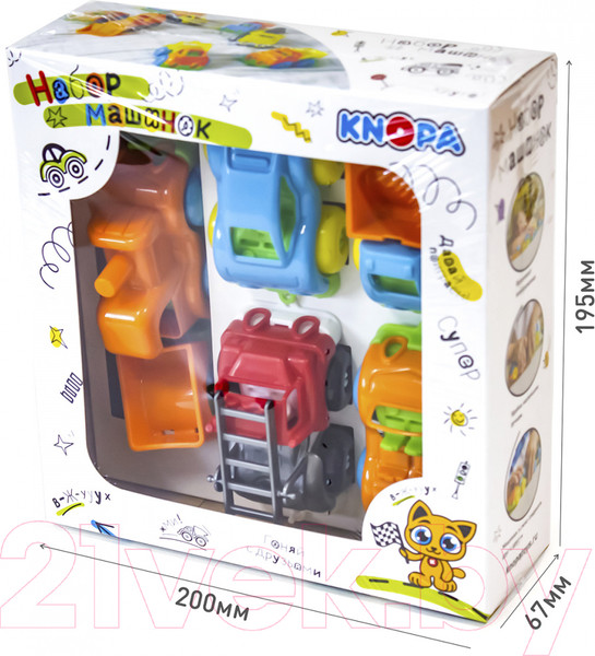 Изображение товара Набор игрушечных автомобилей Knopa Вжух в городе / 86262