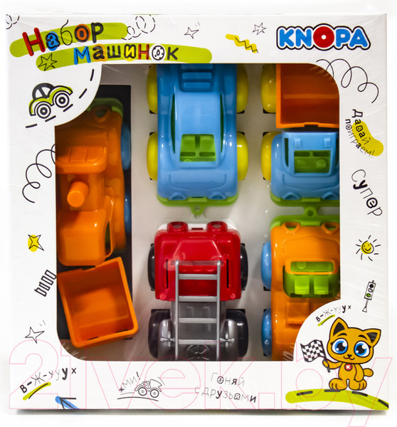 Изображение товара Набор игрушечных автомобилей Knopa Вжух в городе / 86262