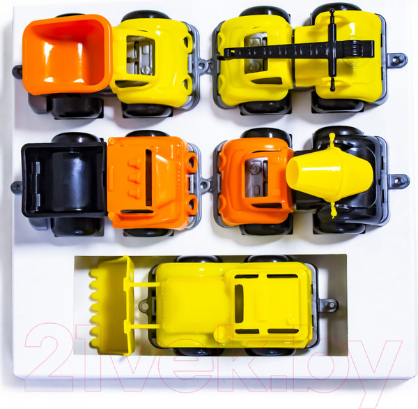 Изображение товара Набор игрушечных автомобилей Knopa Вжух на стройке / 86264