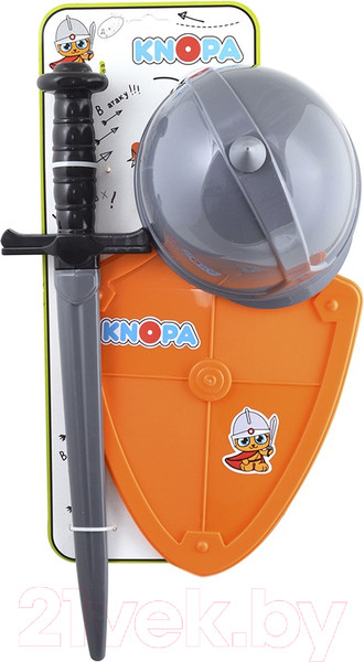 Изображение товара Игровой набор рыцаря Knopa Вояка шлем, щит и меч / 87015