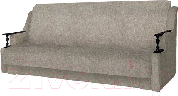 Изображение товара Диван Асмана Анна с деревянными подлокотниками (рогожка бежевый)