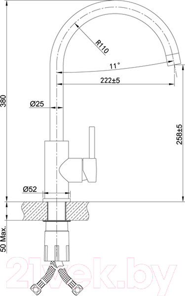 Изображение товара Смеситель IDDIS Kitchen K05STJ0i05