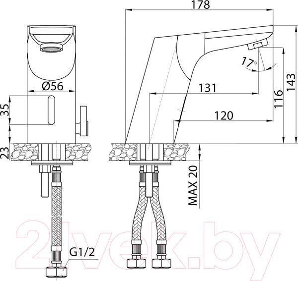 Изображение товара Смеситель IDDIS Pulse PULSBS1i86