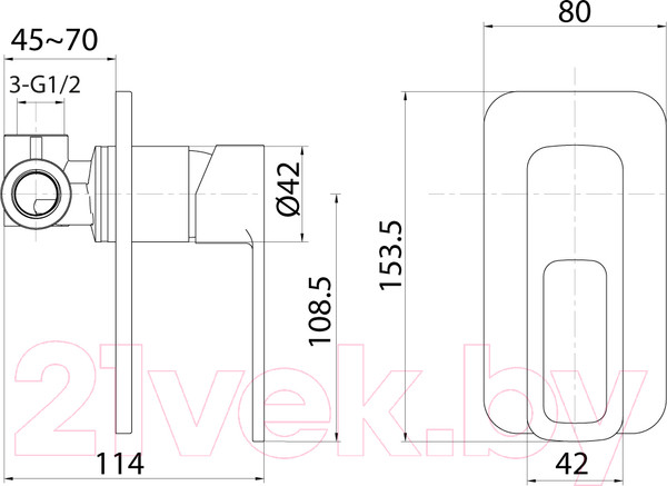 Изображение товара Смеситель IDDIS Slide SLISB00i66