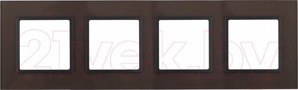 Изображение товара Рамка для выключателей и розеток ЭРА Elegance 14-5104-13 / Б0034529 (бронза/антрацитовый)