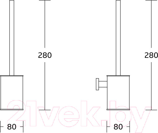 Изображение товара Ершик для унитаза Gross Aqua Loft GA844