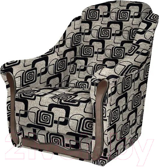 Изображение товара Кресло мягкое Асмана Анна (рогожка кубики коричневые)