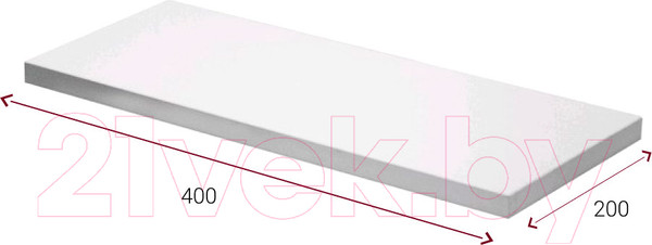 Изображение товара Полка Millwood ПНН-3 40x20 (дуб белый Craft)