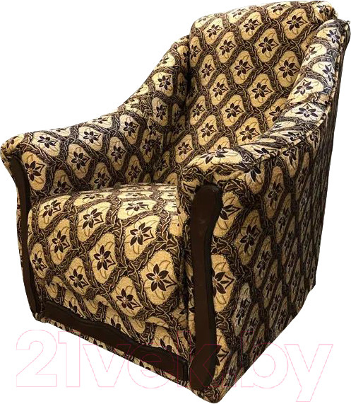 Изображение товара Кресло мягкое Асмана Анна (велюр цветок в ромбе)