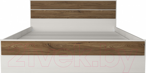 Изображение товара Двуспальная кровать Евва Венеция ВН-1600мп (бодега белый/ясень орландо)